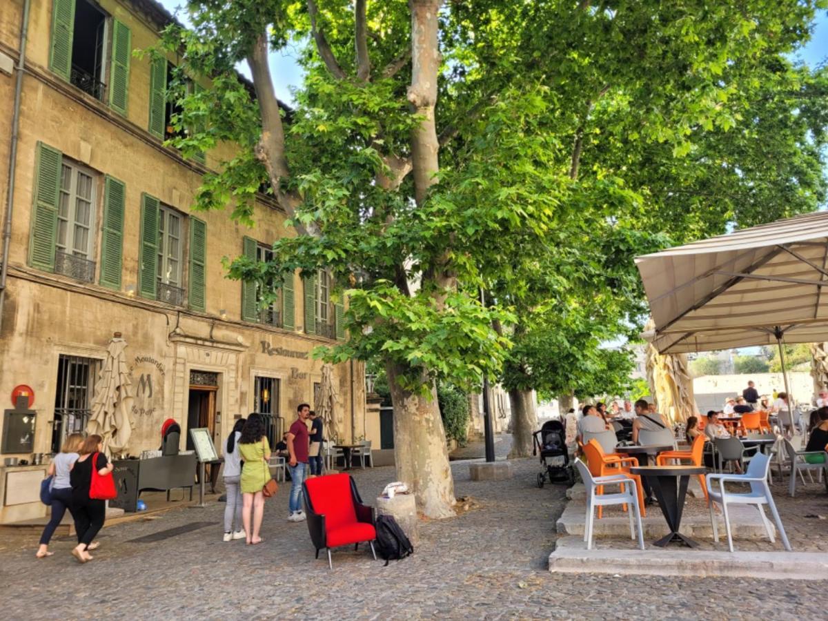 Ferienwohnung Un Nid Sur Les Toits Face Au Palais Des Papes Avignon Exterior foto